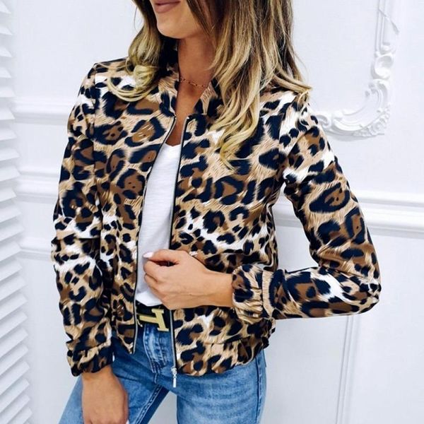 women's jackets women casual leopard print cardigan zipper short outwear 2021 fashion long sleeve ladies coat female spring jacket, Black;brown
women's jackets women casual leopard print cardigan zipper short outwear 2021 fashion long sleeve ladies coat female spring jacket, Black;brown