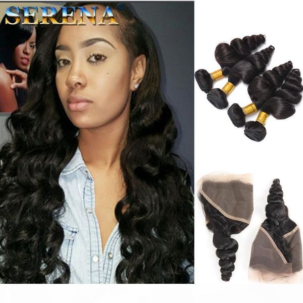 peruvian loose wave human virgin hair bundles with lace frontal closure 4pcs remy hair extensions with 1pcs weaves 13*4 inch swiss closure, Black;brown
peruvian loose wave human virgin hair bundles with lace frontal closure 4pcs remy hair extensions with 1pcs weaves 13*4 inch swiss closure, Black;brown