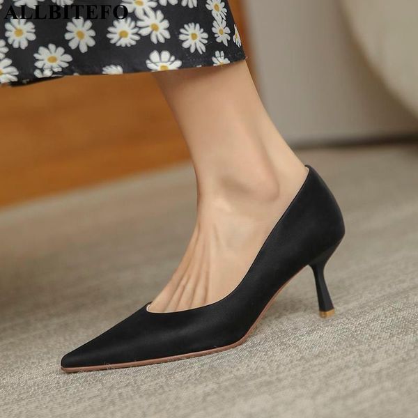 dress shoes allbitefo genuine leather high heels autumn/spring women thin office ladies stiletto, Black
dress shoes allbitefo genuine leather high heels autumn/spring women thin office ladies stiletto, Black