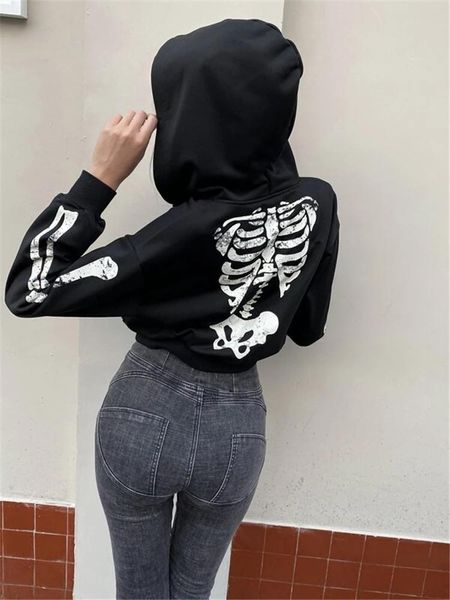 women's jackets halloween women hooded zipper long sleeve jacket skeleton print with pockets party costumes crop pullover coat 2021, Black;brown
women's jackets halloween women hooded zipper long sleeve jacket skeleton print with pockets party costumes crop pullover coat 2021, Black;brown