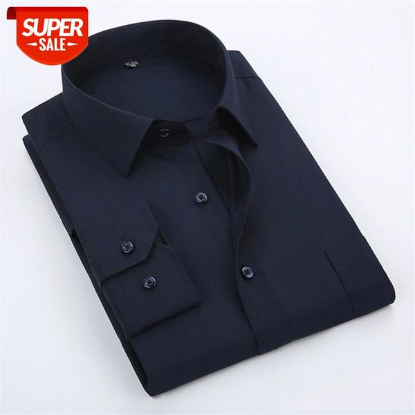 soft business solid plain dress shirts for men square collar long sleeve regular fit comfortable s to 5xl formal male #t51q, White;black
soft business solid plain dress shirts for men square collar long sleeve regular fit comfortable s to 5xl formal male #t51q, White;black