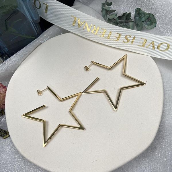 hoop & huggie rainbery fashion stainless steel earrings geometric star stud titanium earings for women jewelry gifts 2021trends, Golden;silver
hoop & huggie rainbery fashion stainless steel earrings geometric star stud titanium earings for women jewelry gifts 2021trends, Golden;silver