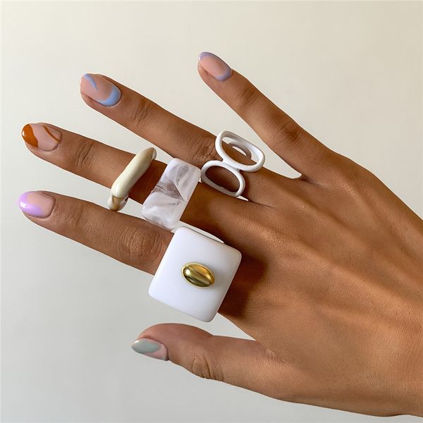 irregular geometric acrylic finger rings resin pattern hollow opening ring europe women alloy wide ellipse punk party jewelry sets accessori, Golden;silver
irregular geometric acrylic finger rings resin pattern hollow opening ring europe women alloy wide ellipse punk party jewelry sets accessori, Golden;silver