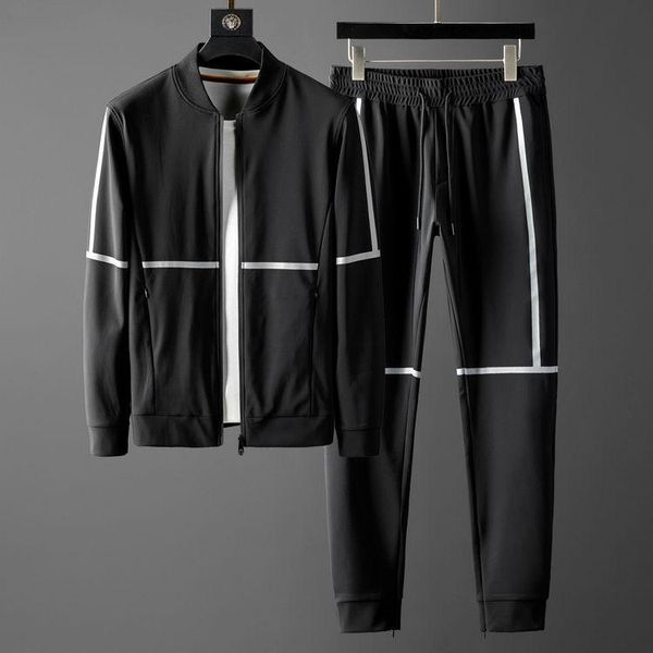men's tracksuits autumn winter mens sets (sweatshirt+pants) luxury stand collar sweatshirt elastic waist pants plus size 5xl, Gray
men's tracksuits autumn winter mens sets (sweatshirt+pants) luxury stand collar sweatshirt elastic waist pants plus size 5xl, Gray