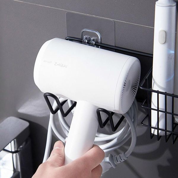 hooks & rails thickened stainless steel hair dryer rack wall shelf storage razor organizer bathroom supplies accessories
hooks & rails thickened stainless steel hair dryer rack wall shelf storage razor organizer bathroom supplies accessories
