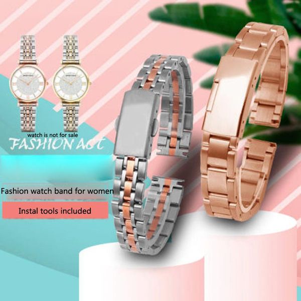 watch bands steel belt chain 10 12 14 16 small female strap adapt for armni 1926 foss 4522, Black;brown
watch bands steel belt chain 10 12 14 16 small female strap adapt for armni 1926 foss 4522, Black;brown