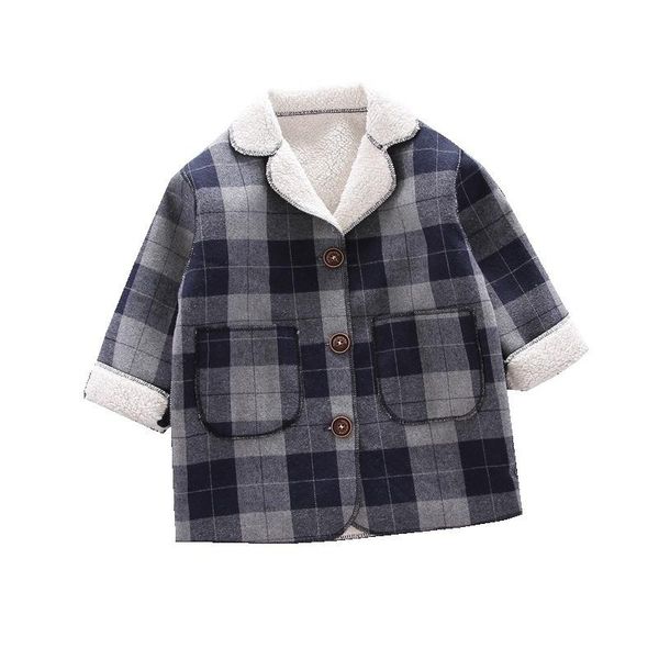 jackets spring autumn kids gentlemanly costume fashion children boys girl cotton jacket toddler casual clothes infant plaid clothing, Blue;gray
jackets spring autumn kids gentlemanly costume fashion children boys girl cotton jacket toddler casual clothes infant plaid clothing, Blue;gray