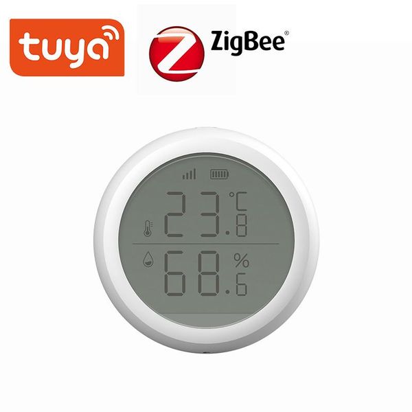 smart home control tuya zigbee temperature and humidity sensor with lcd screen display battery automation scene security alarm
smart home control tuya zigbee temperature and humidity sensor with lcd screen display battery automation scene security alarm