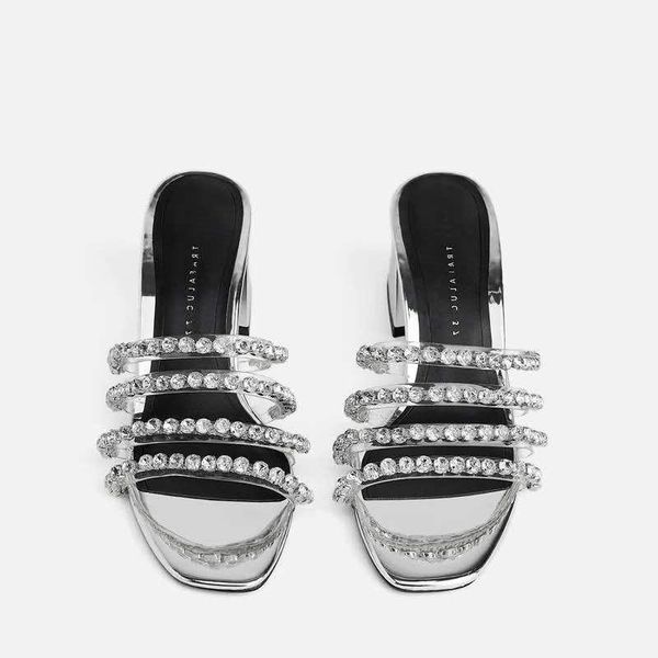 summer women sandals bling ladies crystal square heel slides glitter sandals shoes wedding party female, Black
summer women sandals bling ladies crystal square heel slides glitter sandals shoes wedding party female, Black
