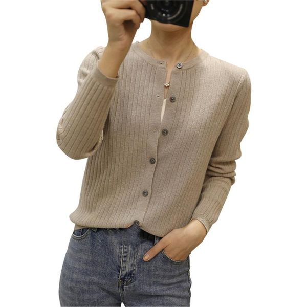 women's knits & tees 2021 korean fashion style basic cardigans sweater cardigan pure color striped knit loose simple thin spring autumn, White
women's knits & tees 2021 korean fashion style basic cardigans sweater cardigan pure color striped knit loose simple thin spring autumn, White