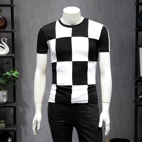 plaid t shirt 2021 summer new short sleeve square colors men t-shirts gray white 9223 bem2, White;black
plaid t shirt 2021 summer new short sleeve square colors men t-shirts gray white 9223 bem2, White;black