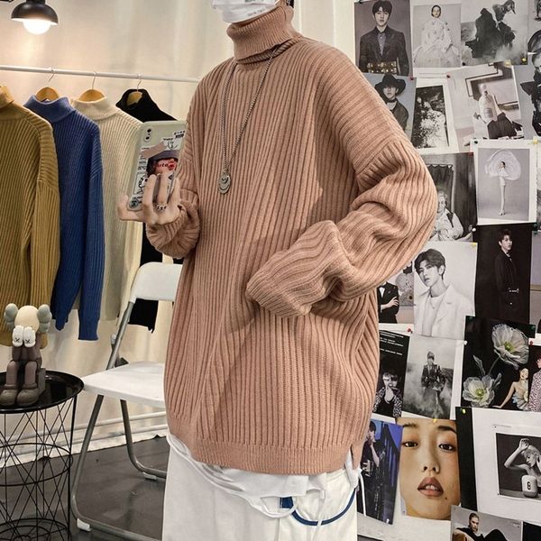 2021 winter turtleneck men's warmth fashion retro casual knitted pullover men streetwear sweater mens clothes 7ldi, White;black
2021 winter turtleneck men's warmth fashion retro casual knitted pullover men streetwear sweater mens clothes 7ldi, White;black