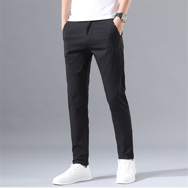 smart casual pants men classic cotton straight business formal men's summer trousers stretch pant clothing male pantalon hombre, Black
smart casual pants men classic cotton straight business formal men's summer trousers stretch pant clothing male pantalon hombre, Black