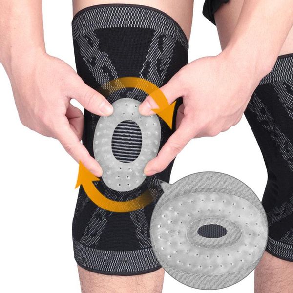 1pc compression knee support elastic breathable knee pads for basketball volleyball relief arthritis pain brace protector, Black;gray
1pc compression knee support elastic breathable knee pads for basketball volleyball relief arthritis pain brace protector, Black;gray