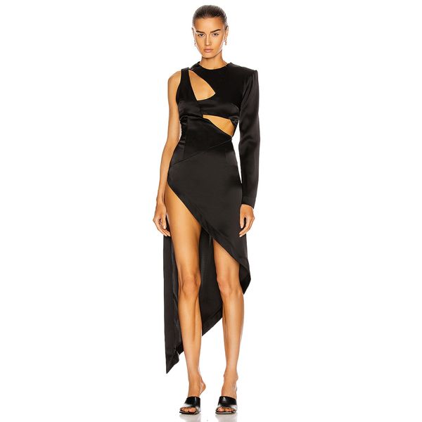new sinly women spring long sleeve hollow out black midi lady 2021 elegant evening party club vestidos 8nyh, Black;gray
new sinly women spring long sleeve hollow out black midi lady 2021 elegant evening party club vestidos 8nyh, Black;gray