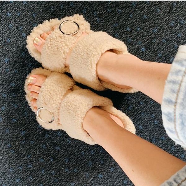 new khaki fur slippers women autumn winter home mules shoes buckle furry pantoufle femme fur slides womens flat zapatos mujer, Black
new khaki fur slippers women autumn winter home mules shoes buckle furry pantoufle femme fur slides womens flat zapatos mujer, Black