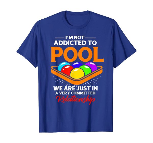 Funny Billiards T Shirt Addicted Committed Relationship, Mainly pictures