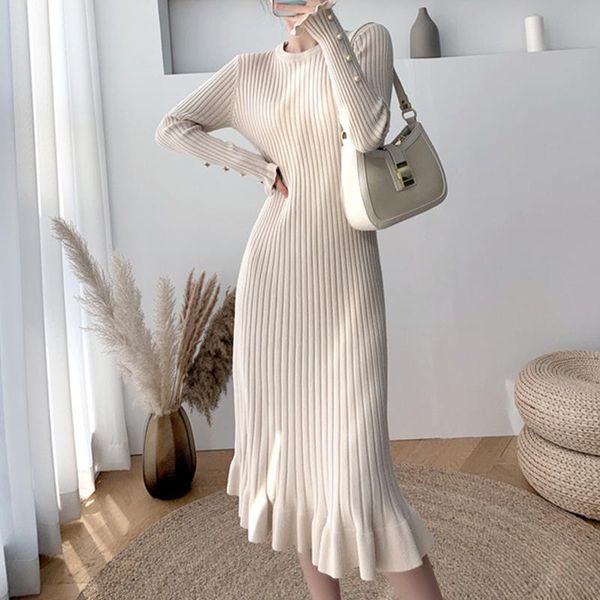 casual dresses autumn winter thick mermaid maxi sweater dress women 2021 o-neck long elegant female a-line slim knit, Black;gray
casual dresses autumn winter thick mermaid maxi sweater dress women 2021 o-neck long elegant female a-line slim knit, Black;gray