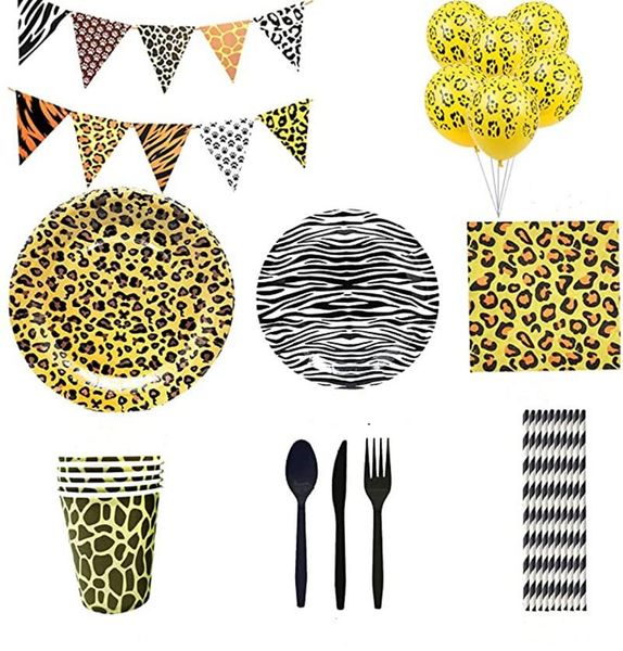 disposable dinnerware leopard zebra print theme party decor jungle forest animal tableware set paper plates/cups/napkins baby shower
disposable dinnerware leopard zebra print theme party decor jungle forest animal tableware set paper plates/cups/napkins baby shower