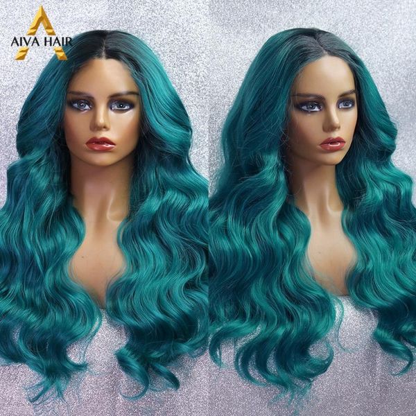 synthetic wigs aiva green lace front wig heat resistant long wavy ombre blonde glueless cosplay for black women
synthetic wigs aiva green lace front wig heat resistant long wavy ombre blonde glueless cosplay for black women