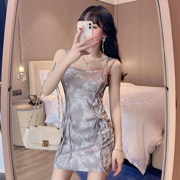 casual dresses 2021 summer dress retro temperament slim tight double drawstring suspender women's fashion, Black;gray
casual dresses 2021 summer dress retro temperament slim tight double drawstring suspender women's fashion, Black;gray