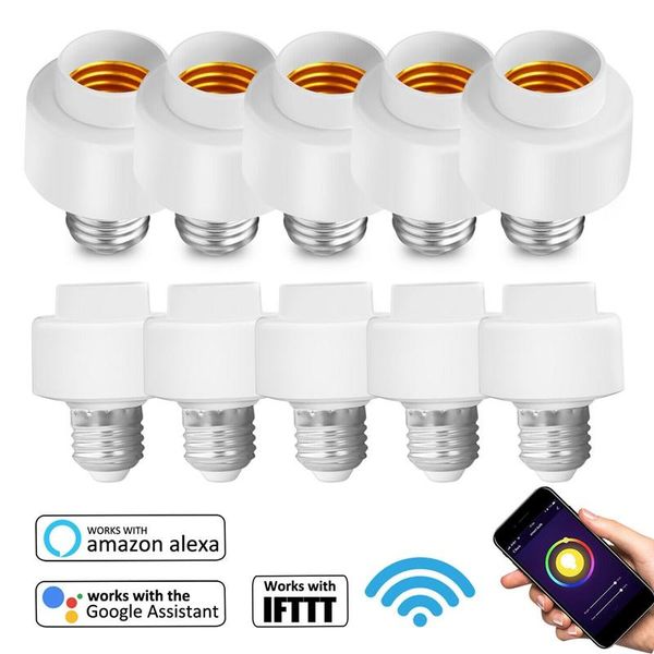 lamp holders & bases 10 pack tuya smart life wifi light bulb socket adapter e27 switch work with amazon alexa google home ifttt
lamp holders & bases 10 pack tuya smart life wifi light bulb socket adapter e27 switch work with amazon alexa google home ifttt