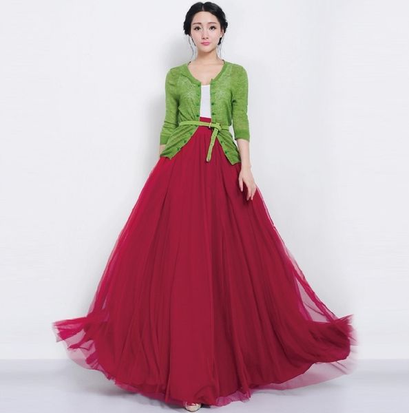 big swing tulle a line women long skirts 2020 new summer solid color maxi skirt burgundy green black
big swing tulle a line women long skirts 2020 new summer solid color maxi skirt burgundy green black