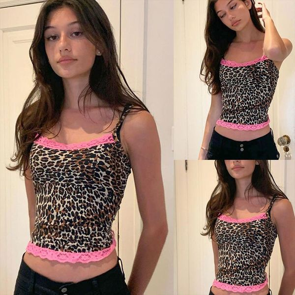 patcwhork lace leopard womens camis spaghetti strap sleeveless 90s crop tee frill y2k cami for girl summer streetwear, White
patcwhork lace leopard womens camis spaghetti strap sleeveless 90s crop tee frill y2k cami for girl summer streetwear, White