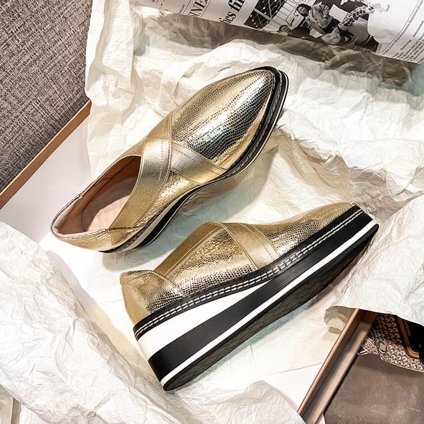 womens genuine leather thick sole platform flats loafers leisure soft comfortable pointed toe casual moccasins shoes for womendress shoes, Black
womens genuine leather thick sole platform flats loafers leisure soft comfortable pointed toe casual moccasins shoes for womendress shoes, Black