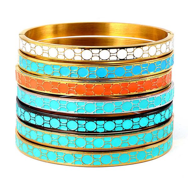 brand black blue resin color bracelet women's men's enamel bracelet stainless steel gold bracelet custom q0719
brand black blue resin color bracelet women's men's enamel bracelet stainless steel gold bracelet custom q0719