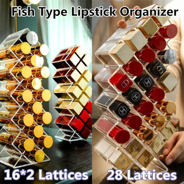storage boxes & bins 32/28 lattices acrylic lipstick organizer fish type transparent cosmetics container makeup rack table lip gloss holder
storage boxes & bins 32/28 lattices acrylic lipstick organizer fish type transparent cosmetics container makeup rack table lip gloss holder