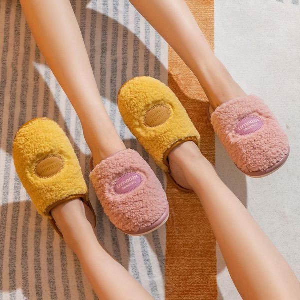 slippers ladies cotton winter indoor spring and autumn hair couples warm plush shoes bag heel home, Black
slippers ladies cotton winter indoor spring and autumn hair couples warm plush shoes bag heel home, Black