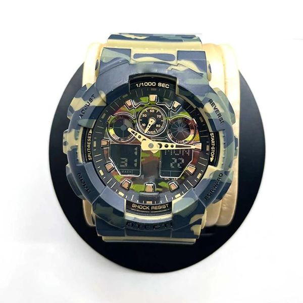 wristwatches men's watches g100 sports quartz male watch ga100 and world time dual color led digital, Slivery;brown
wristwatches men's watches g100 sports quartz male watch ga100 and world time dual color led digital, Slivery;brown