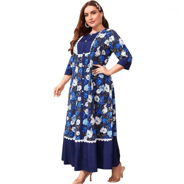 printing with contrast color dresses women large size dress lace three quarter o-neck loose summer vestidos casual, Black;gray
printing with contrast color dresses women large size dress lace three quarter o-neck loose summer vestidos casual, Black;gray