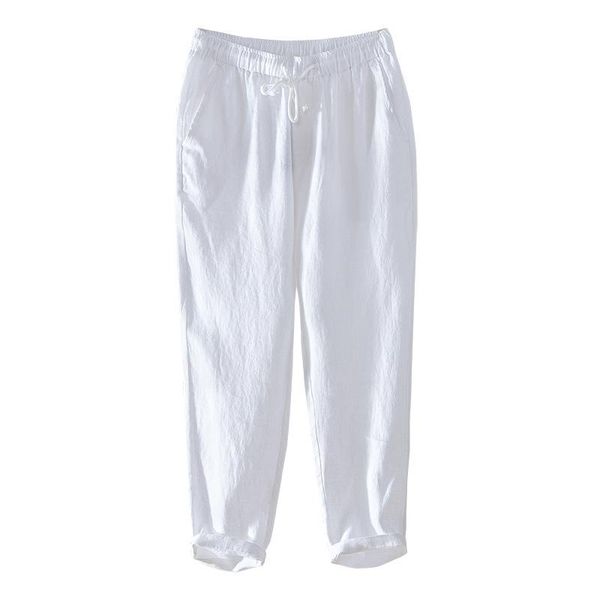 men's pants casual linen capris 2021 arrival straight japan style loose ankle-length drawstring, Black
men's pants casual linen capris 2021 arrival straight japan style loose ankle-length drawstring, Black