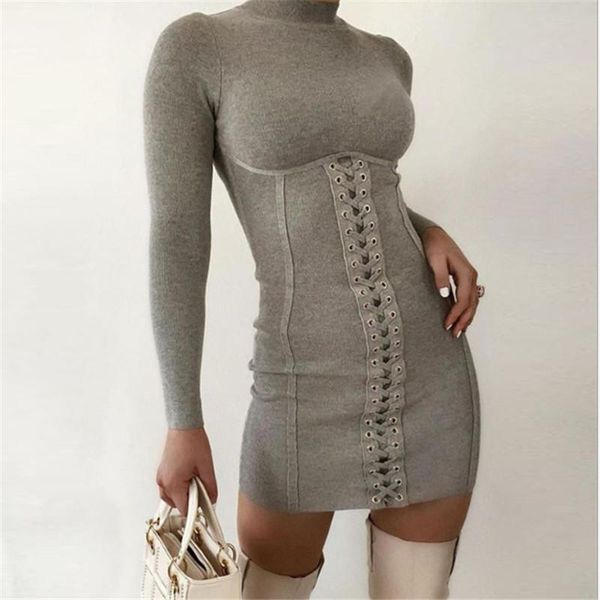 women long sleeve t-shirt style bandage dress 2021 autumn fashion ladies club street casual bodycon dress, Black;gray
women long sleeve t-shirt style bandage dress 2021 autumn fashion ladies club street casual bodycon dress, Black;gray