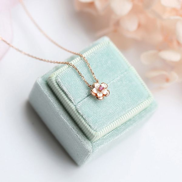 lamoon sakura pendant necklace for women 925 silver necklace natural pink shell zircon 18k rose gold plated fine jewelry lmni088 q0531
lamoon sakura pendant necklace for women 925 silver necklace natural pink shell zircon 18k rose gold plated fine jewelry lmni088 q0531