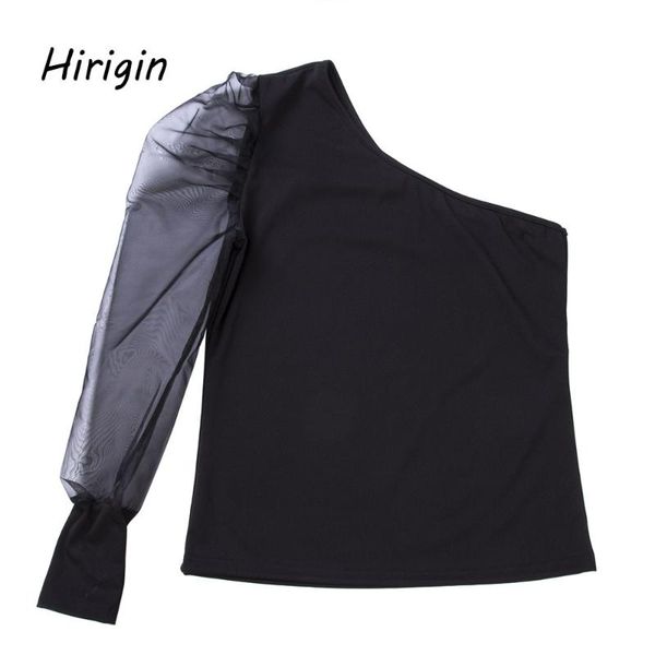 women's blouses & shirts women mesh blouse sheer puff sleeve single off shoulder ladies shirt womens clothing slim fit female blusa, White
women's blouses & shirts women mesh blouse sheer puff sleeve single off shoulder ladies shirt womens clothing slim fit female blusa, White