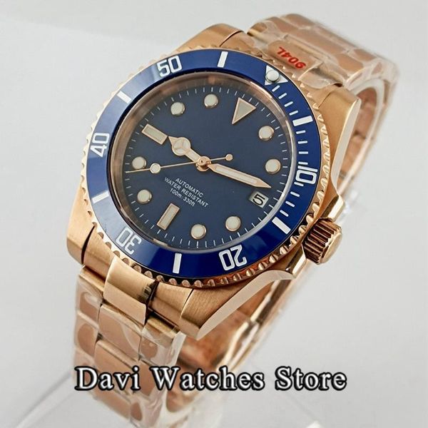 wristwatches 40mm sterile blue dial mens watches sapphire nh35 watch rose gold automatic movement waterproof male, Slivery;brown
wristwatches 40mm sterile blue dial mens watches sapphire nh35 watch rose gold automatic movement waterproof male, Slivery;brown