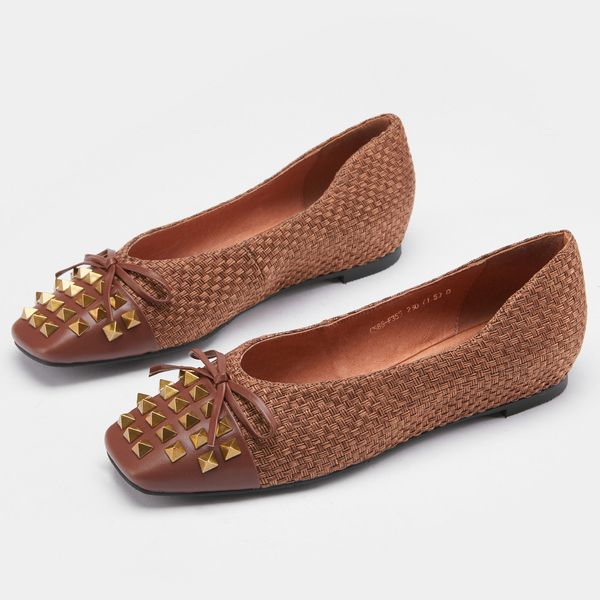 womens genuine leather fabric patchwork slip-on ballet flats leisure soft comfortable sqaure toe casuamo espadrilles rivet shoedress shoes, Black
womens genuine leather fabric patchwork slip-on ballet flats leisure soft comfortable sqaure toe casuamo espadrilles rivet shoedress shoes, Black
