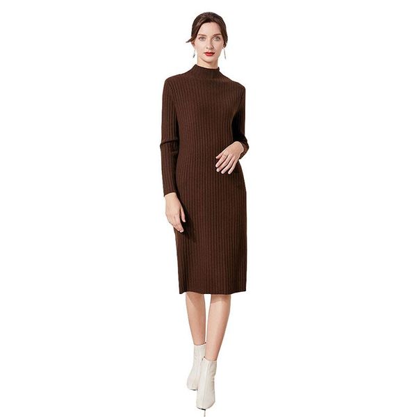 casual dresses stretch knitting dress women slim slimming autumn winter clothes half-high collar mid-length bottoming pullover g188, Black;gray
casual dresses stretch knitting dress women slim slimming autumn winter clothes half-high collar mid-length bottoming pullover g188, Black;gray