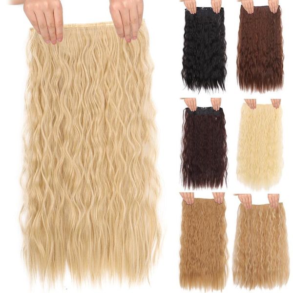 synthetic wigs dianqi long curly clip in one piece hair half head real natural hairpiece for women daily party, Black
synthetic wigs dianqi long curly clip in one piece hair half head real natural hairpiece for women daily party, Black
