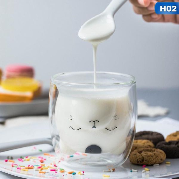 creative transparent double walls glass cartoon bear cat duck coffee mug milk juice cute cup send girlfriend gift cat cup 
creative transparent double walls glass cartoon bear cat duck coffee mug milk juice cute cup send girlfriend gift cat cup