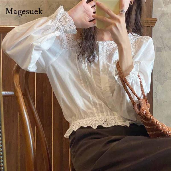 autumn square collar slim blouse for women korean flare loose lace white long sleeve vintage shirt ropa de mujer 109601
autumn square collar slim blouse for women korean flare loose lace white long sleeve vintage shirt ropa de mujer 109601