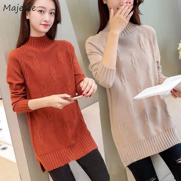 women's sweaters pullovers womens plus size 4xl half-turtleneck colorful long autumn korean casual fashion vintage lady simple knitted, White;black
women's sweaters pullovers womens plus size 4xl half-turtleneck colorful long autumn korean casual fashion vintage lady simple knitted, White;black