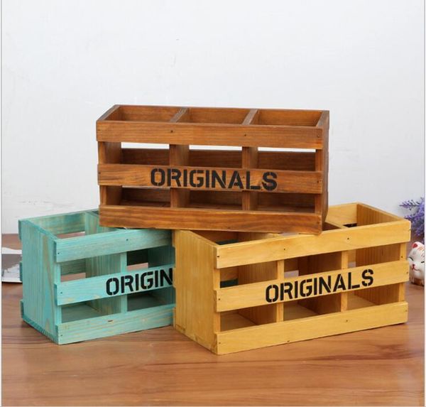 vintage style wooden pen holder house storage box with 3 compartment deskorganizer remote control holder wooden flower vase
vintage style wooden pen holder house storage box with 3 compartment deskorganizer remote control holder wooden flower vase