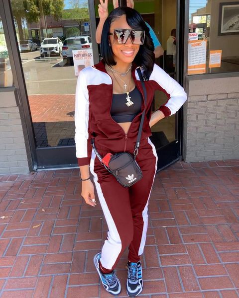 women's 2-piece sportswear, solid round neck, long sleeves, trousers, elastic suit, new autumn series 2021 yv9r, Gray
women's 2-piece sportswear, solid round neck, long sleeves, trousers, elastic suit, new autumn series 2021 yv9r, Gray