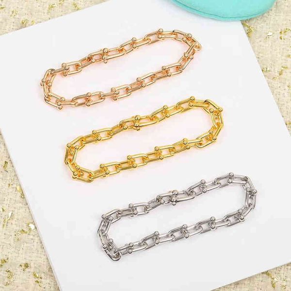 925 silver gold-plated u-shaped horseshoe buckle bracelet men and women locks european american fashion br jewelry gifts, Black
925 silver gold-plated u-shaped horseshoe buckle bracelet men and women locks european american fashion br jewelry gifts, Black