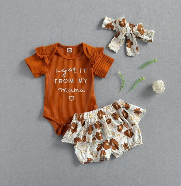 clothing sets baby girls 3-piece outfit set short sleeve letter print romper+floral shorts+headband, White
clothing sets baby girls 3-piece outfit set short sleeve letter print romper+floral shorts+headband, White