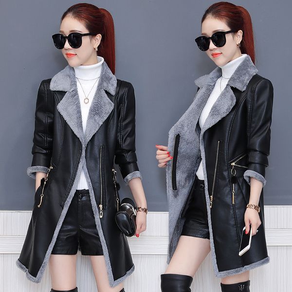 coat made of female coals fall and winter long fashion section slimming lady wild women's jacket pe3b, Black
coat made of female coals fall and winter long fashion section slimming lady wild women's jacket pe3b, Black